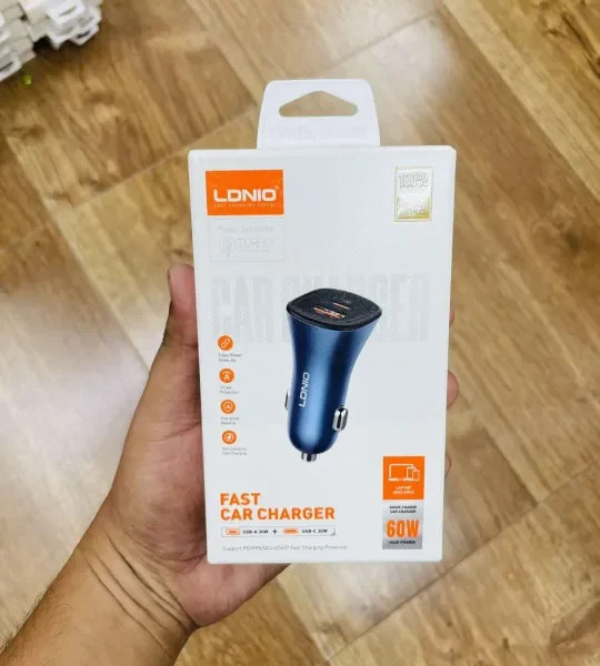 Ldnio C3 PD+QC 60W Super Fast Car Charger