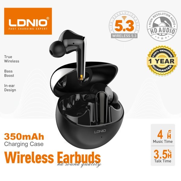 LDNIO T01 Wireless Stereo BT Earbud In-Ear TWS