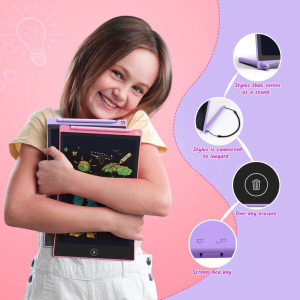 AM1001 10 Inch LCD Writing Tablet (Pink)