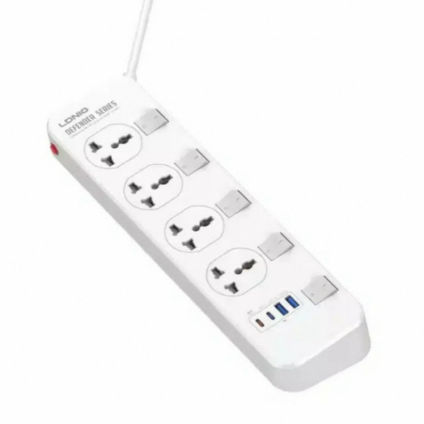 Hoco SC4408C Extension Board UK Plug (White)